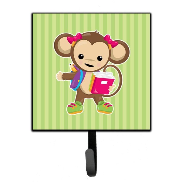Carolines Treasures Monkey Going to School Leash or Key Holder BB7016SH4 - main